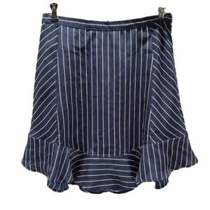 J. Crew stripped tight top with flare bottom skirt
